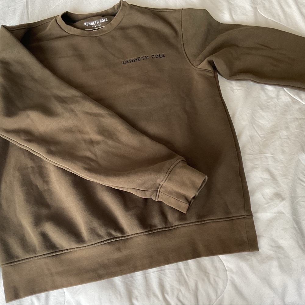 Kenneth Cole Men's Tan Crewneck Sweater